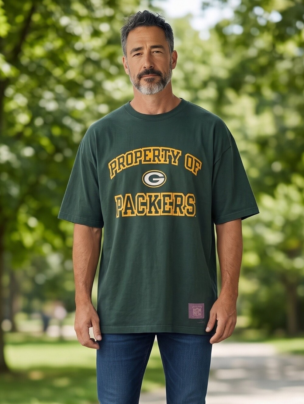 Vintage Reebok Gridiron Classic Green Bay Packers 'Property of Packers' Tee